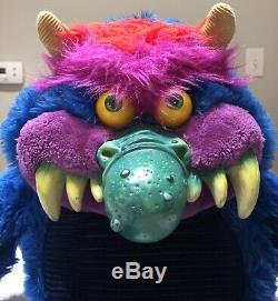 Vintage 1986 Amtoy My Pet Monster Large Plush Stuffed Animal 25 No Handcuffs