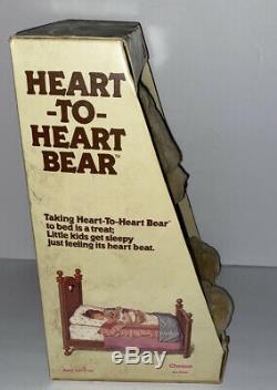 Vintage 1986 Chosun Heart To Heart Teddy Bear Plush 18 Pajamas Cap NEW GEE-BEE