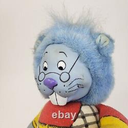 Vintage 1986 Hallmark Zoobilee Zoo Blue Bill Der Beaver Stuffed Animal Plush Toy