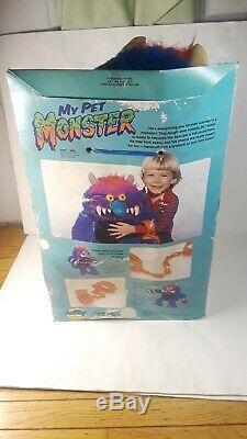 Vintage 1986 My Pet Monster ORIGINAL BOX Plush Doll AmToy Handcuffs RARE