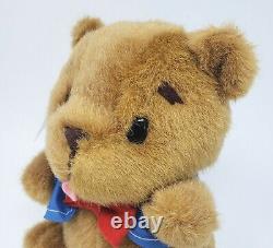 Vintage 1986 Sanrio Melody Friend Musical Brown Teddy Bear Stuffed Animal Plush