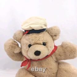 Vintage 1987 Francesca Hoerlein Jacques Bear With Hat Stuffed Animal Plush