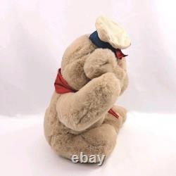 Vintage 1987 Francesca Hoerlein Jacques Bear With Hat Stuffed Animal Plush