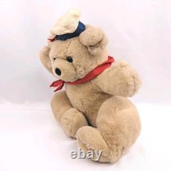 Vintage 1987 Francesca Hoerlein Jacques Bear With Hat Stuffed Animal Plush