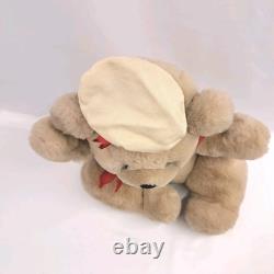 Vintage 1987 Francesca Hoerlein Jacques Bear With Hat Stuffed Animal Plush