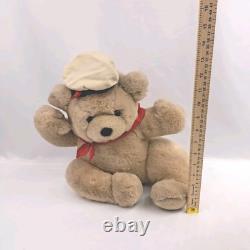 Vintage 1987 Francesca Hoerlein Jacques Bear With Hat Stuffed Animal Plush