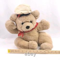 Vintage 1987 Francesca Hoerlein Jacques Bear With Hat Stuffed Animal Plush