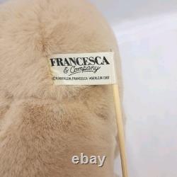 Vintage 1987 Francesca Hoerlein Jacques Bear With Hat Stuffed Animal Plush