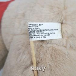 Vintage 1987 Francesca Hoerlein Jacques Bear With Hat Stuffed Animal Plush
