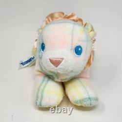 Vintage 1987 Playskool Snuzzles Plaid Baby Blankies Lion Stuffed Animal Plush