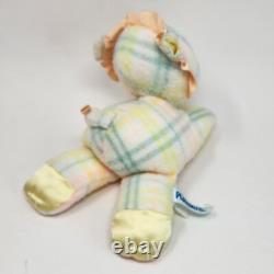Vintage 1987 Playskool Snuzzles Plaid Baby Blankies Lion Stuffed Animal Plush