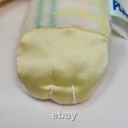 Vintage 1987 Playskool Snuzzles Plaid Baby Blankies Lion Stuffed Animal Plush