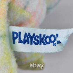 Vintage 1987 Playskool Snuzzles Plaid Baby Blankies Lion Stuffed Animal Plush