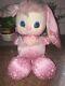 Vintage 1989 Pj Sparkles Sparklins Pink Bunny Mattel Plush
