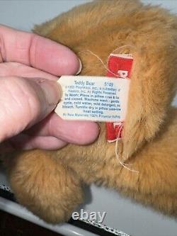 Vintage 1990 Playskool Teddy Bear Brown Stuffed Animal Plush Toy 12 5149