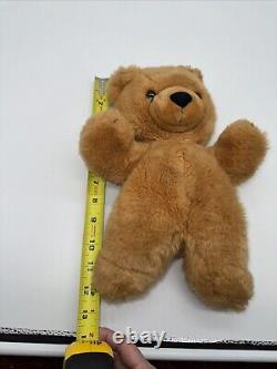 Vintage 1990 Playskool Teddy Bear Brown Stuffed Animal Plush Toy 12 5149