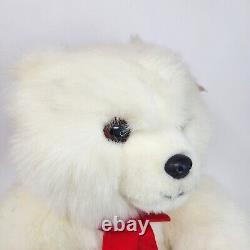 Vintage 1990 Ty Snowball 5002 White Teddy Bear Stuffed Animal Plush Toy W Tag