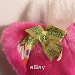 Vintage 1991 Hallmark Party Yum Yums Candy Apple Kitty Pink Scented Plush Kenner