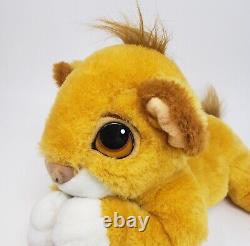 Vintage 1993 Disney Mattel Laying Simba Lion King Stuffed Animal Plush Toy W Tag