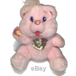 Vintage 1995 Fantasy Ltd Pink Twinkle Bears Teddy Bear Stuffed Animal Plush Toy