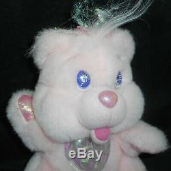 Vintage 1995 Fantasy Ltd Pink Twinkle Bears Teddy Bear Stuffed Animal Plush Toy