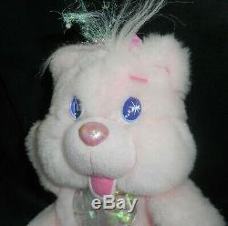 Vintage 1995 Fantasy Ltd Pink Twinkle Bears Teddy Bear Stuffed Animal Plush Toy