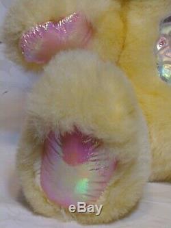 Vintage 1995 Fantasy Ltd. Twinkle Bears Yellow Plush Works Lights Up 9