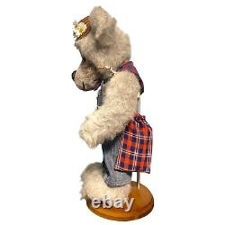 Vintage 1995 Jewel Lewis Mr Sheepfarmer Stuffed Animal Teddy Bear Plush Toy OOAK