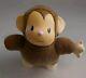 Vintage 2001 Smoby Cotoons Moki Monkey Animal Plush Withplastic Face Cloth Body