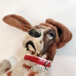 Vintage 50s Rushton Rubber Face Dog Stuffed Animal Plush Toy Basset Hound