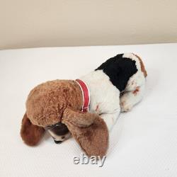 Vintage 50s Rushton Rubber Face Dog Stuffed Animal Plush Toy Basset Hound