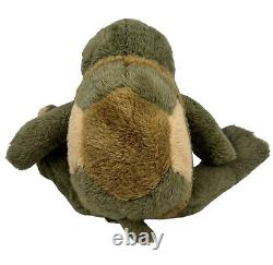 Vintage 90s Plush Turtle Tortoise Manhattan Toy Company Stuffed Animal 1991