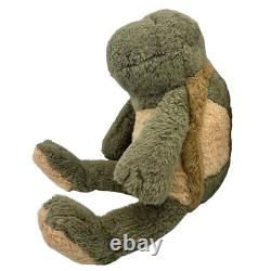 Vintage 90s Plush Turtle Tortoise Manhattan Toy Company Stuffed Animal 1991