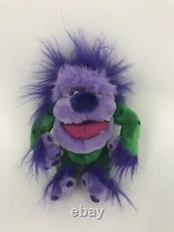Vintage Ace Monster 10 Plush Purple & Green Stuffed Animal Toy