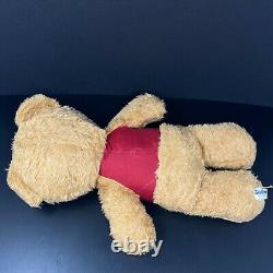 Vintage Animal Fair Brown Teddy Bear Plush Stuffed Animal Red Body 1981 Bradlees