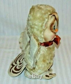 Vintage/Antique Rubber Face Rushton Star Creation OWL Plush Toy Hoo-o-ty