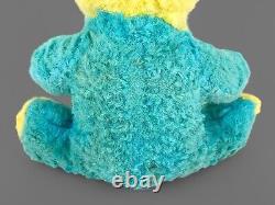 Vintage Blue Crying Cat Rubber Face Plush Stuffed Animal 1950s Rushton