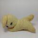 Vintage Bunny Musical Yellow Plush Lying Down Rabbit Working 9 Stuffed Animal