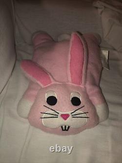 Vintage Crown Crafts Pillow Buddies Pink Bunny Rabbit Plush Stuffed Animal 14