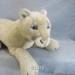 Vintage Cuddle Toys by Douglas Mountain Lion Cat Large Bed Plushy Made USA 28
