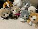 Vintage Dsi Tyco Kitty Kitty Kittens Lot Plush Cat Stuffed Toy Purrs 8 Count