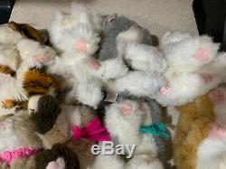Vintage DSI Tyco Kitty Kitty Kittens Lot Plush Cat Stuffed Toy Purrs 8 Count