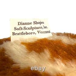 Vintage Diane Shapiro Soft Sculpture Stuffed Animal Plush Toy Taxidermy Rare VTG