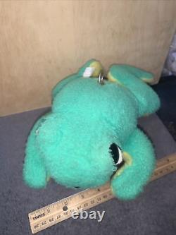 Vintage Douglas Cuddle Toy (Frog)Stuffed Toy Plush With Wind-up Music Box