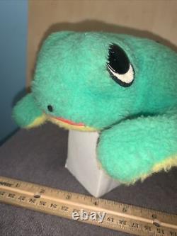 Vintage Douglas Cuddle Toy (Frog)Stuffed Toy Plush With Wind-up Music Box