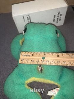 Vintage Douglas Cuddle Toy (Frog)Stuffed Toy Plush With Wind-up Music Box