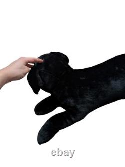 Vintage Douglas Toys Black Lab Jumbo Labrador Plush Stuffed Animal 30 RARE