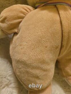 Vintage Eden Baby Teddy Bear Pink Abc Pajamas Ribbon Stuffed Animal Plush Toy