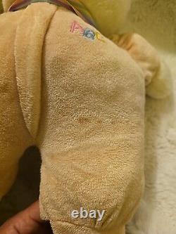 Vintage Eden Baby Teddy Bear Pink Abc Pajamas Ribbon Stuffed Animal Plush Toy