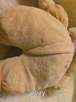 Vintage Eden Baby Teddy Bear Pink Abc Pajamas Ribbon Stuffed Animal Plush Toy